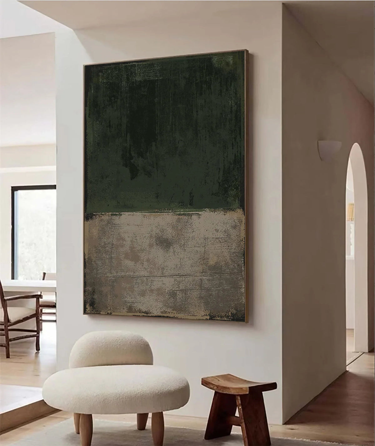 Echoes of Earth-Textured Abstract Minimalist Canvas - artextured