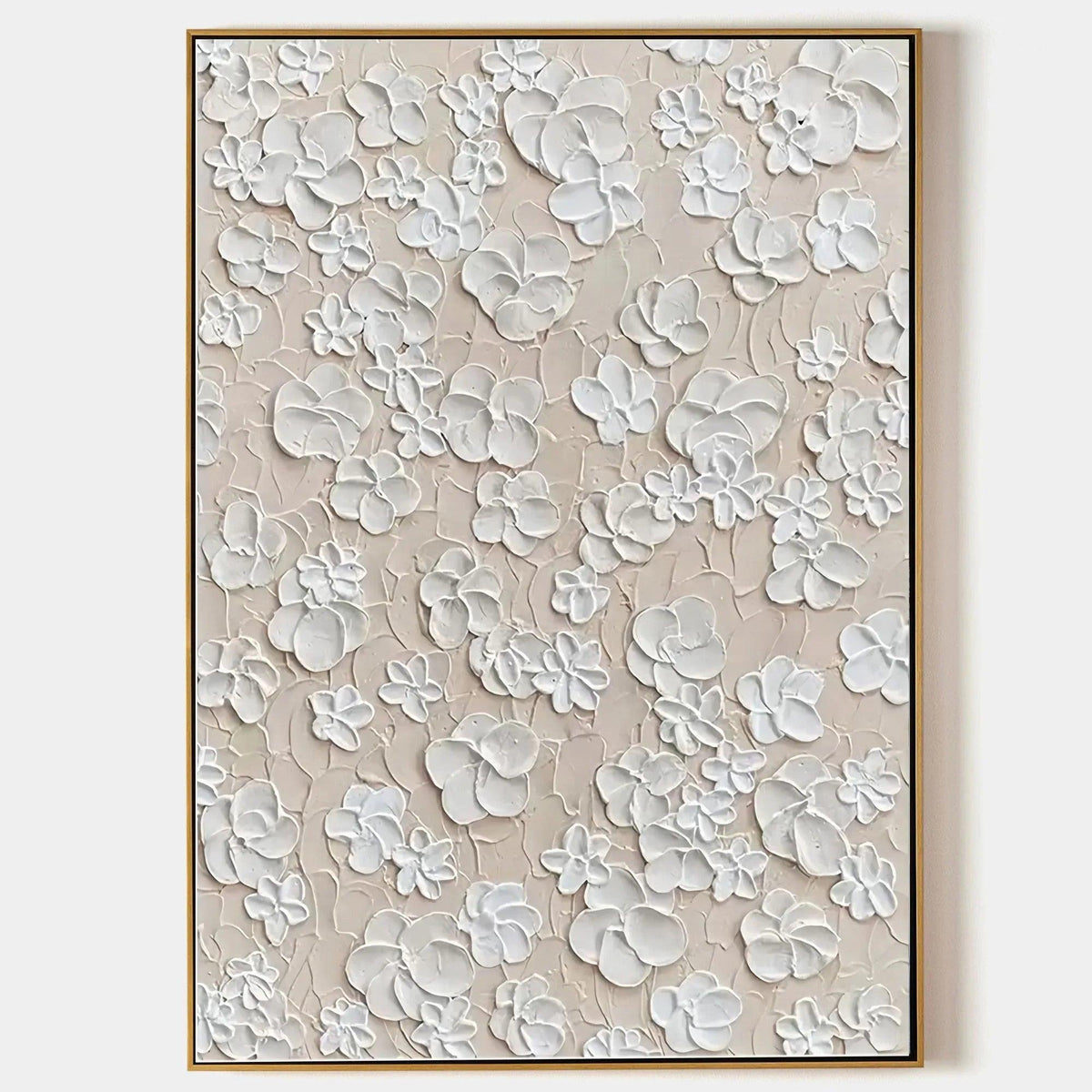 Blossom Texture Harmony-Interior Decoration Three-Dimensional Floral Texture Wall Art - artextured