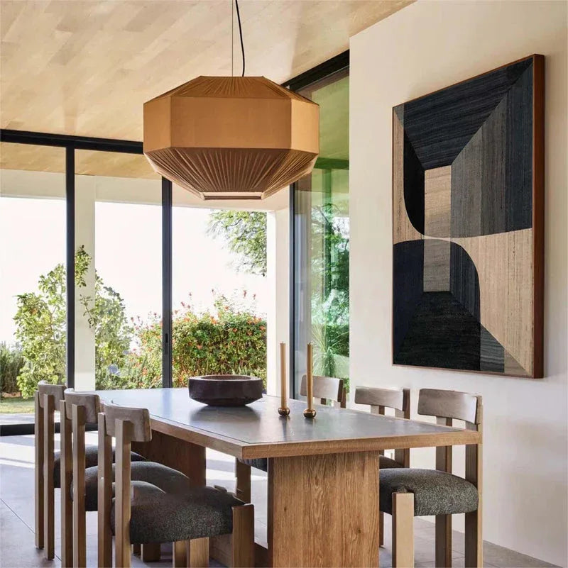 Geometric Tranquility-Geometric Space Abstract Wall Art with Extremely Simple Style - artextured